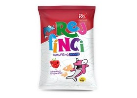 Rejfood Rejfínci kukuřičný snack - jahoda 20g