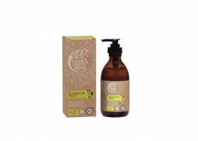 Tierra Verde březový šampon na suché vlasy s vůní citronové trávy (skleněná lahvička 230 ml)