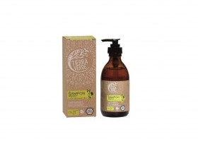 Tierra Verde březový šampon na suché vlasy s vůní citronové trávy (skleněná lahvička 230 ml)