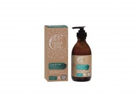 Tierra Verde kopřivový šampon na mastné vlasy s vůní rozmarýnu a pomeranče (skleněná lahvička 230 ml)